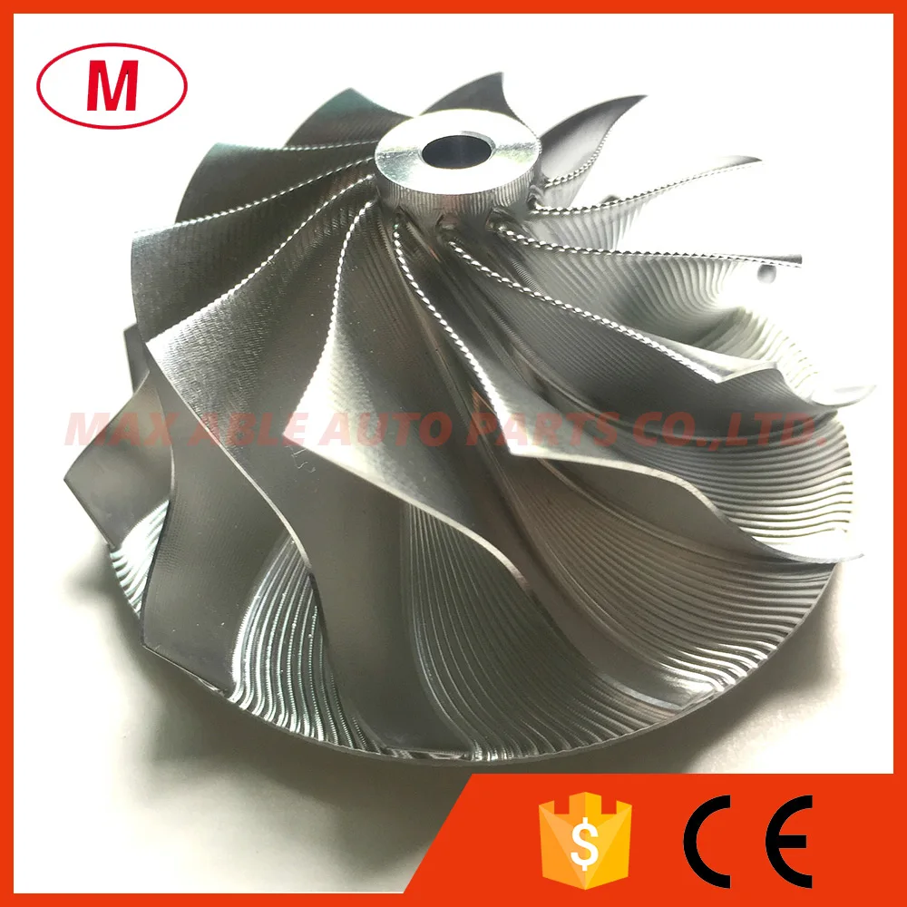 GT15-25 702549-0008HF V1 50,20/65,00 мм 11+ 0 лопасти турбо рабочее колесо компрессора/Aluminum2618/торговая точка фрезерный comprssor колеса