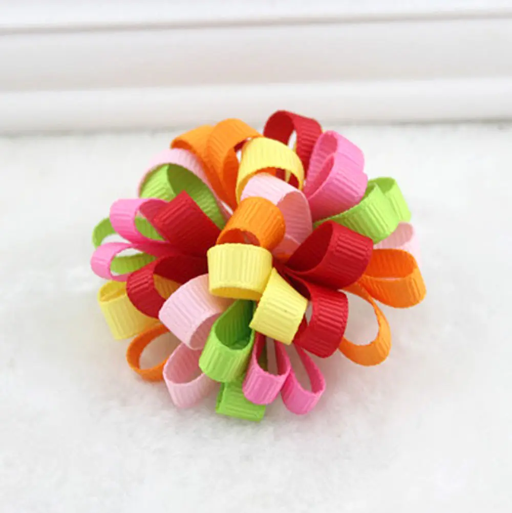 3 шт. детские заколки для волос с ленточным бантом|clip snap|clip colorclip with hairs |