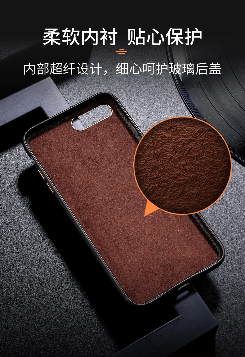 Чехол из натуральной кожи для iphone 7 Plus 100% оригинальный брендовый чехол Duzhi 8