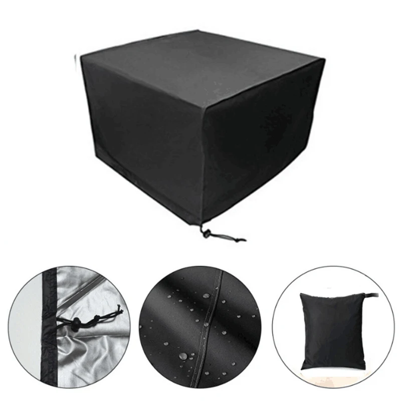 

Black Polyester Waterproof Case Outdoor Patio Furniture Dust Rain Cover for Home Furniture Chair Table Protect Bag FC45