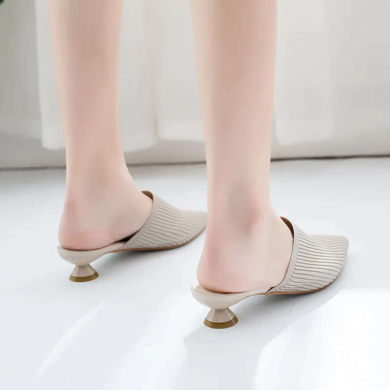 2019 Модные женские Босоножки с открытым носком сезон весна-лето шлепанцы со