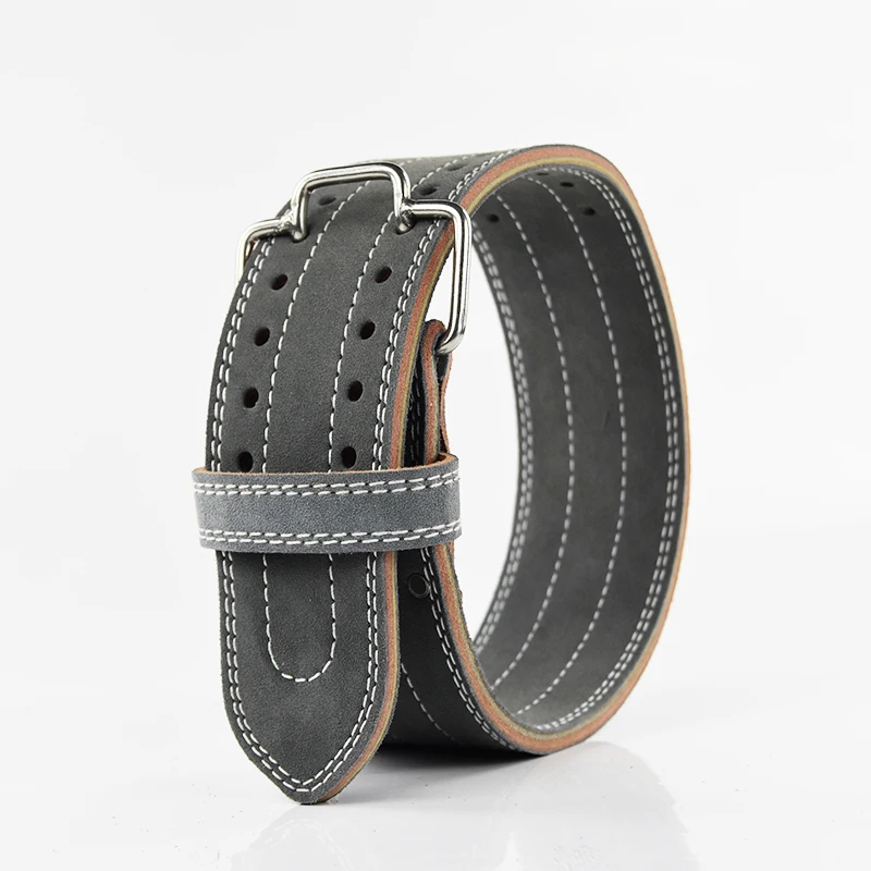 Type G Adult Professional Weightlifting Heavy Weight Squat Training Cowhide Waist Belt Genuine leather - Цвет: Type G