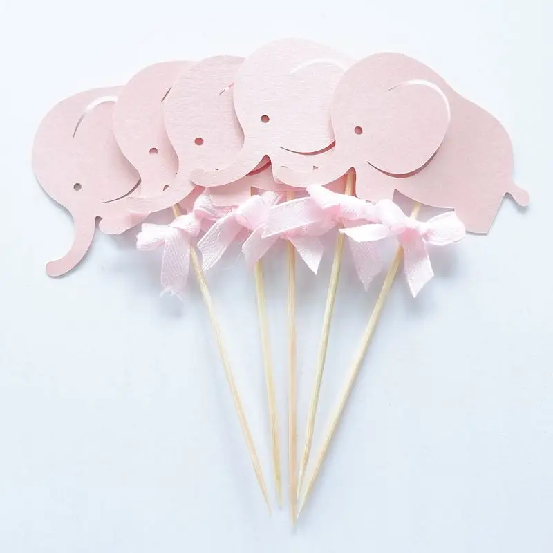 10 шт. голубые и розовые топперы в виде слона|decorative decorative|decoration partydecoration pink |