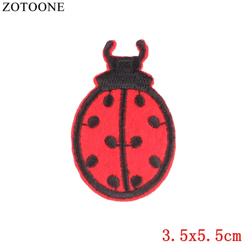 Патчи для одежды ZOTOONE с рисунками животных насекомых утюжок самостоятельной