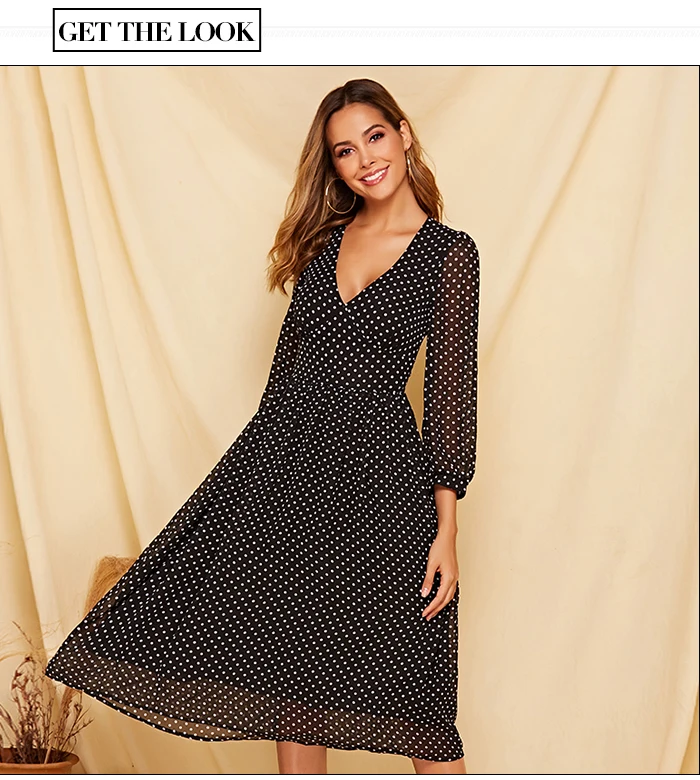 S.FLAVOR Bohemian Women Chiffon Dress Sexy V-neck Lantern Sleeve Slim Vestidos De Festa Female Spring Summer A-line Dress