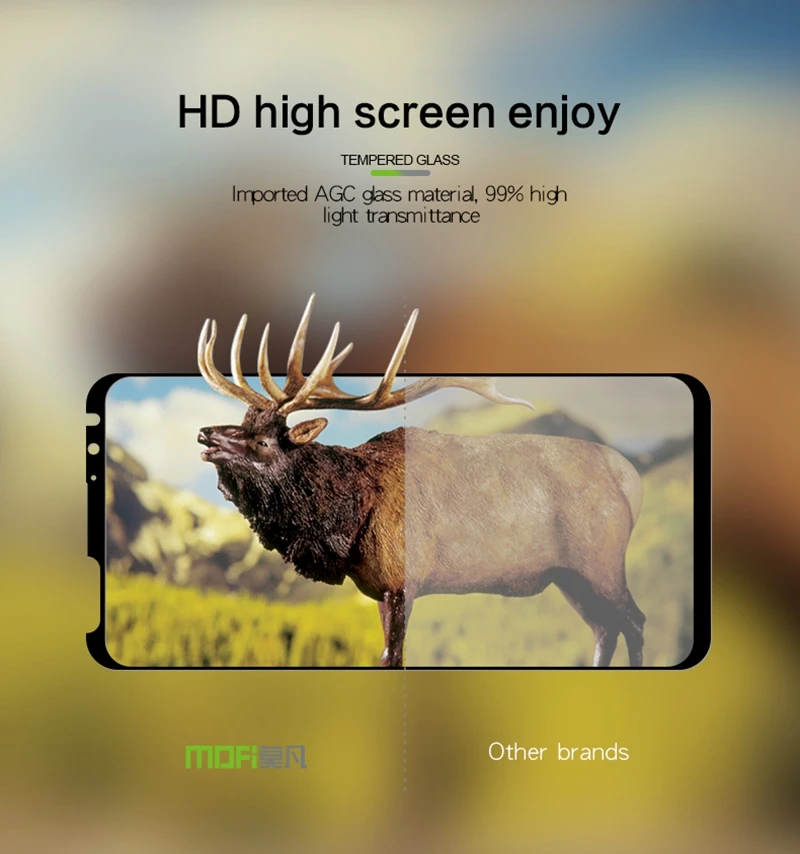 MOFI для Meizu 16X защитная пленка из закаленного стекла, полностью покрытая для Meizu 16X M872Q, защитная стеклянная пленка, Противоударная защита от взрыва