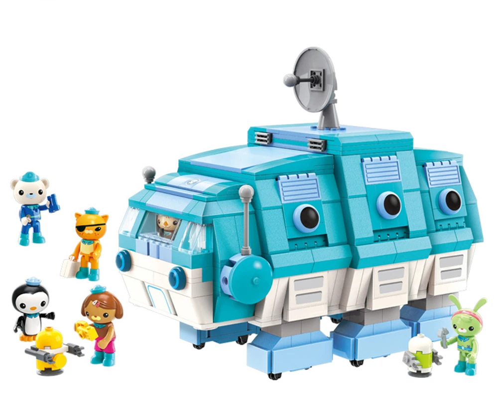 Les Octonauts Octopod Octopus Playset& Barnacles kwazii песо Inkling Duplo ENLIGHTEN кирпич детская игрушка строительный блок Octo-Pod