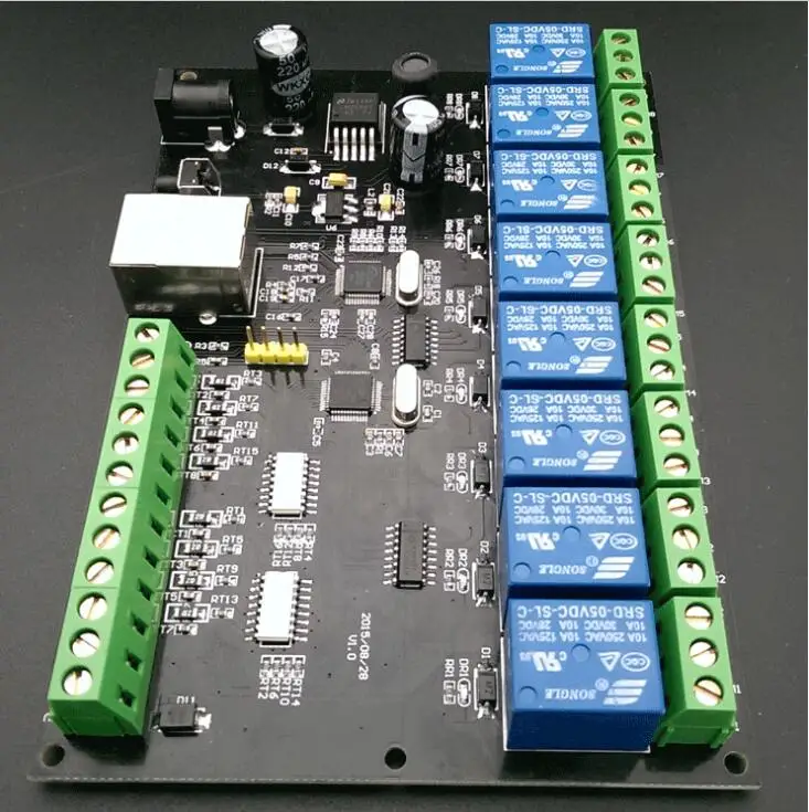 Сетевое реле 8 каналов 10 А контроллер доступа IP/ Ethernet TCP MODBUS в выход из