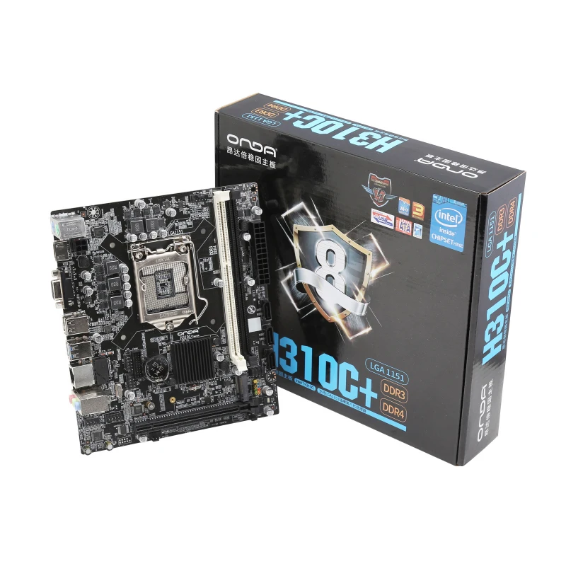 Onda H310C+ материнская плата LGA 1151 процессор 4-х ядерный H310 Чипсет один DDR3/1 DDR4 16G SATA3.0 M.2 VGA/HDMI