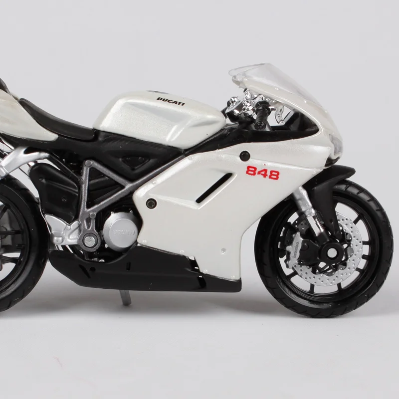 Maisto 1:18 Ducati pearl white литье под давлением для мотоцикла 848 крутой любителей коллекции