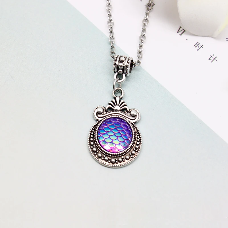 Модное романтическое ожерелье в виде морской рыбьей чешуи мечты чокер для