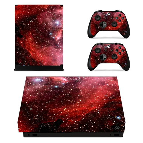 Индивидуальный дизайн, съемная наклейка на кожу для microsoft Xbox One X консоли и 2 контроллера для Xbox One X, Виниловая наклейка на кожу - Цвет: YSX1X0238