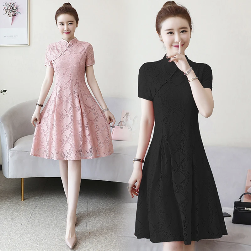 Женское винтажное элегантное платье Cheongsam китайское свадебное с вышивкой