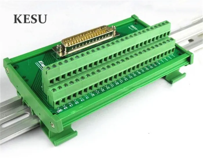 50 pins 50Pin DB50 D-SUB DR-50 Male Female signals Terminal PCB Breakout 3 row Adapter Connector Gold plated | Компьютеры и офис