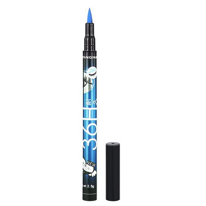 blue Водостойкая Подводка для глаз карандаш черная ручка макияж жидкая Косметика Красота Макияж подводка для глаз легко носить длительная косметика - Цвет: blue