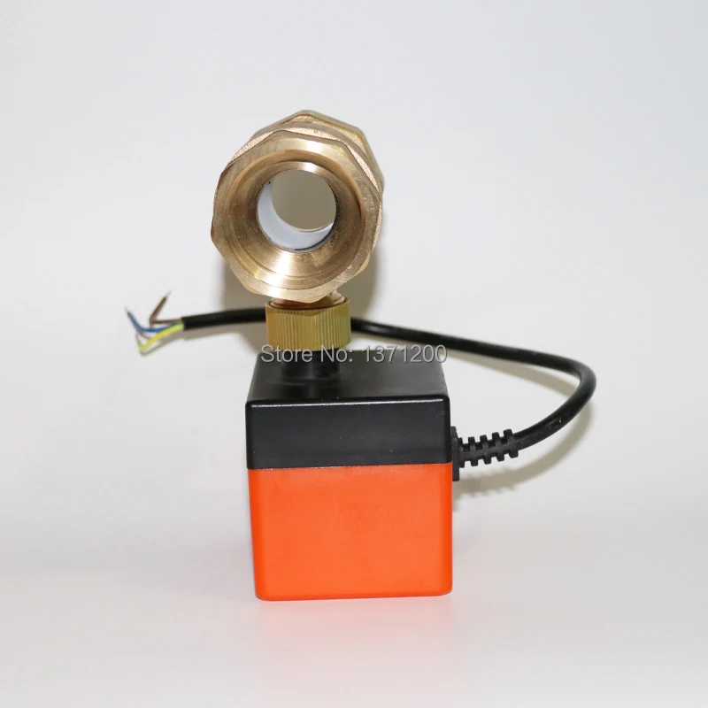 Двухсторонний Электрический привод латунный шаровой кран DN50(G2 &quot) переменного