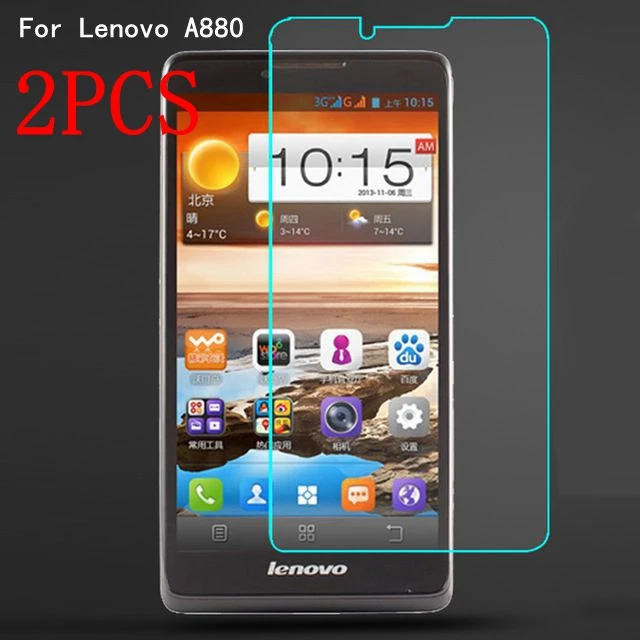 2 шт. Оригинальное закаленное стекло для Lenovo A880 Защитная пленка экрана