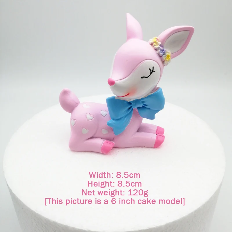 Sika олень полимерная для торта Топпер день рождения торт детского душа украшение