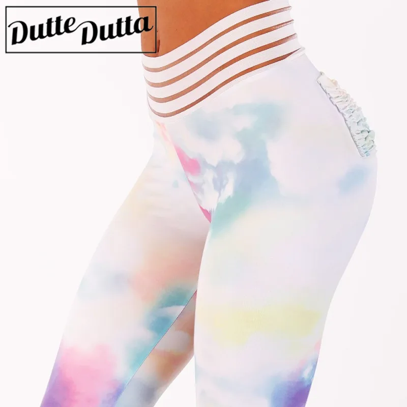 DutteDutta 2018 Women Sexy Scrunch Yoga Legging Colorful Push Up Butt Leggings Hip With Pocket Sport Running Elastic Pants | Спорт и