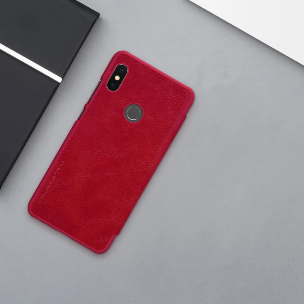 Чехол NILLKIN для Redmi Note 5 Pro, чехол с умным окошком из искусственной кожи чехол для Xiaomi Redmi Note 5Pro, защитный чехол