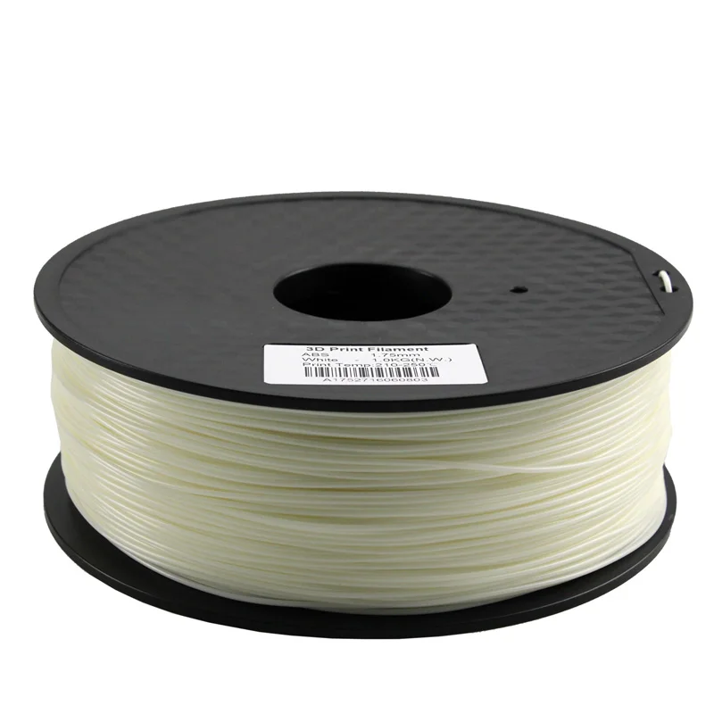 1 kg white ABS HUAFAST PLA нити для 3d принтера материалы 1,75 мм 1 кг/0,25 кг ABS 3D печать Ручка нити пластиковые детали подходят для creality - Цвет: 1 kg white ABS