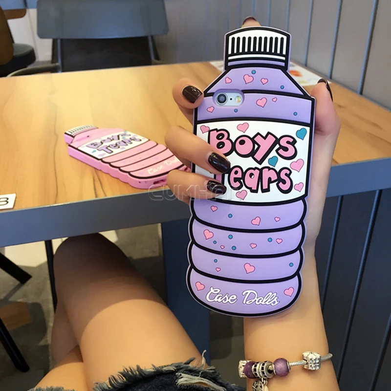 3D «Boys Tears» Милая бутылка для Galaxy S8 Plus чехол мягкий мультяшный силиконовый телефон для samsung S6 S7 Edge Plus Note 8 4 5 Чехол Note8