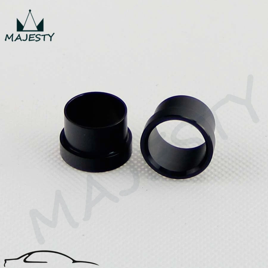 

2 шт. 10AN алюминиевые трубчатые фитинги размер трубки 5/8 ''трубчатые втулки-AN10 черный