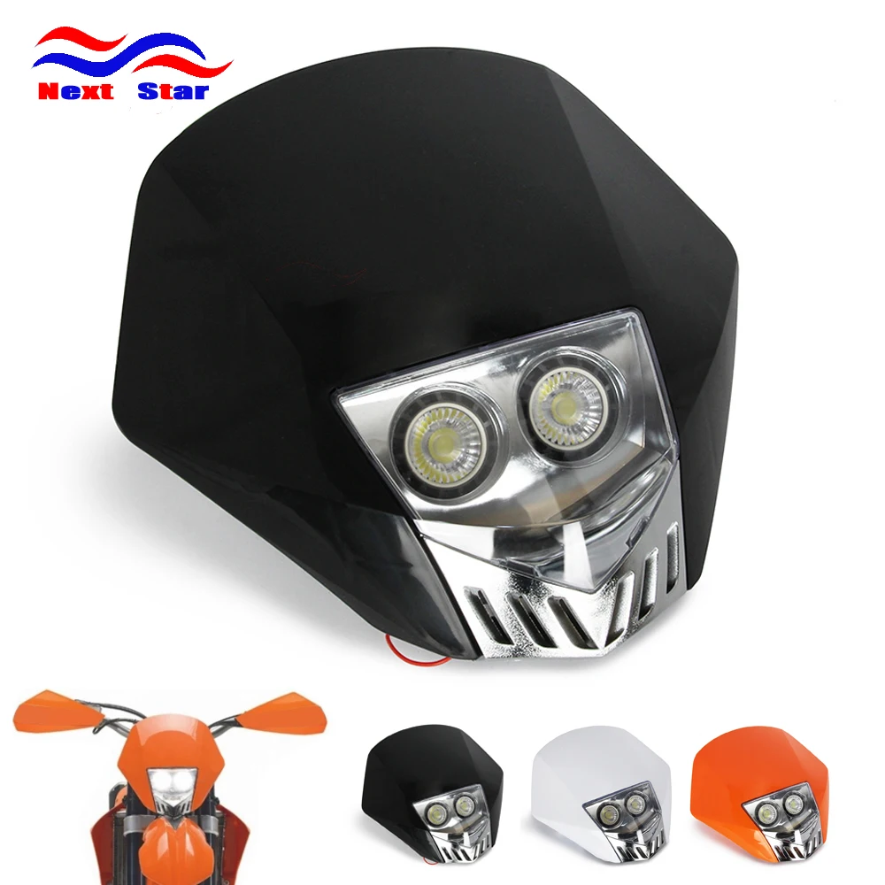 Универсальный мотоцикл новости фары двойной свет лампы для KTM CRF YZF WRF KXF KLX RMZ DRZ Dirt