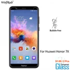 2 шт для стекла Huawei Honor 7X защита экрана закаленное стекло для Huawei Honor 7X стеклянная пленка для телефона Huawei Mate SE WolfRule