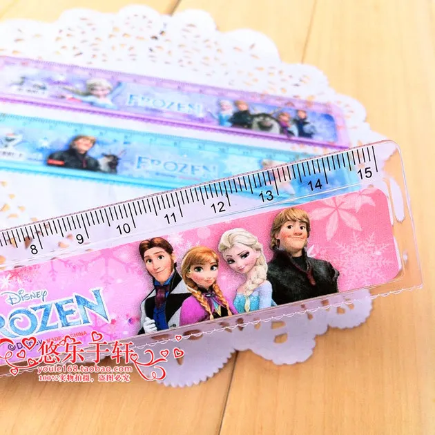 3 шт./лот детская мультяшная пластиковая защитная линейка школьные