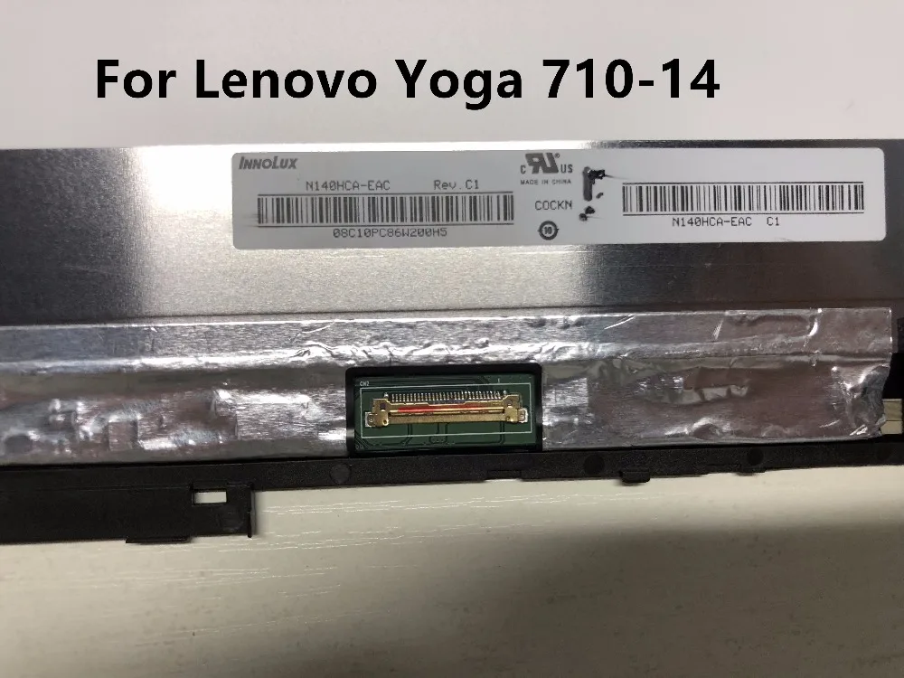 Оригинальный Новый ЖК дисплей с сенсорным экраном в сборе для Lenovo Yoga 710 14 14IKB 80V4002NCD