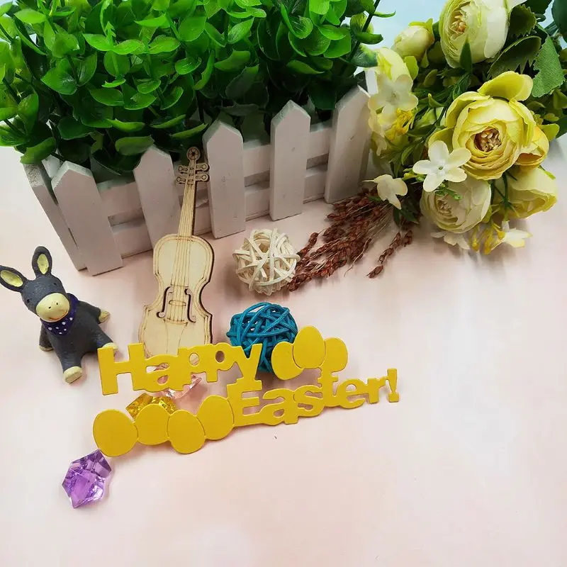 Углеродистая сталь счастливые пасхальные яйца режущие штампованные трафареты