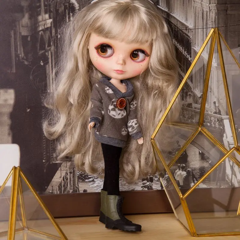 T02 X545 Blyth кукла azone одежда 1/6 bjd куклы аксессуары для волос ручной работы череп