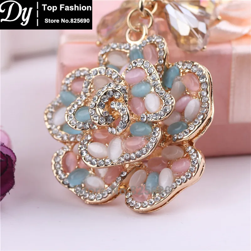 Новый Кристальный красочный брелок &quotЦветок&quot высококачественный резиновый с