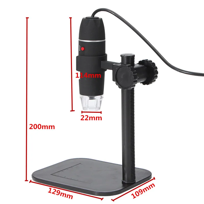 DANIU 5MP 8 светодиодный USB цифровой Камера микроскоп Лупа подставка для подъема 1X 500X