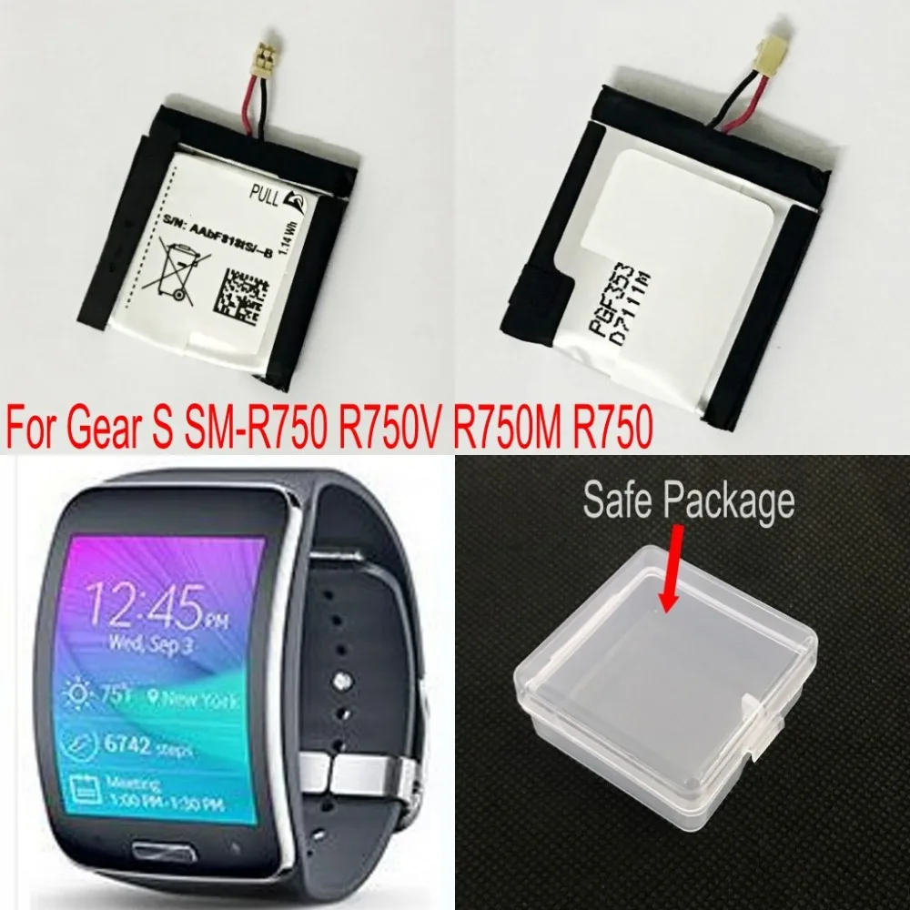 300 мАч оригинальный 1.14Wh R750 аккумулятор для Samsung Gear S & SM R750V R750M Смарт часы|watch