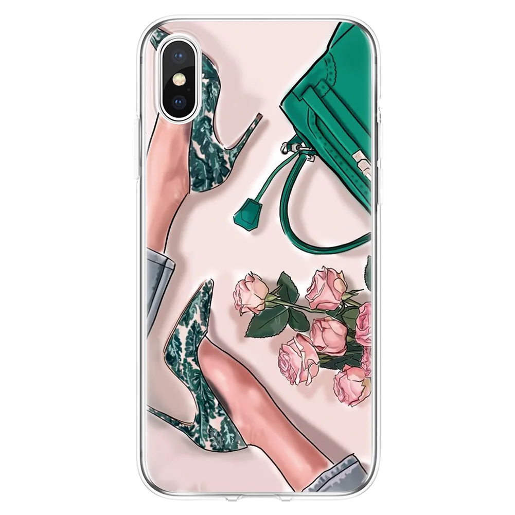 0clvbao Чехол на высоком каблуке для iPhone X, чехол для iPhone 11 Pro MAX XR XS Max XS 6 5 7 Plus 8, мягкий чехол из ТПУ - Цвет: 0clvbao