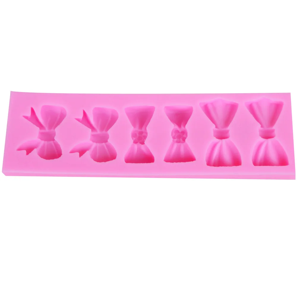 10PCS/SET Bowknot Shape six Bows Silicone Mold Cake Decorating Fondant Tools Sugar Craft Baking M039 | Дом и сад