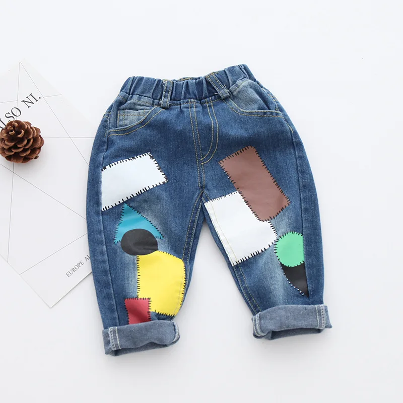 

Children's Clothing Girls Jeans For Girl Spring Baby boys Jeans Girl Kids Pants Boutique Children Trousers spring 2018