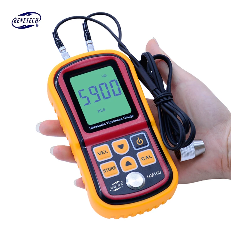 Ультразвуковой измеритель толщины Benetech GM100 цифровой ЖК звуковой скорости 1 2 225 мм