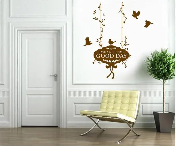 

Good Day Tags Rural Style DIY Removable Wall Stickers Bedroom Living Room Home Decor Mural Decal Wonderful Bedside Hall JM8320