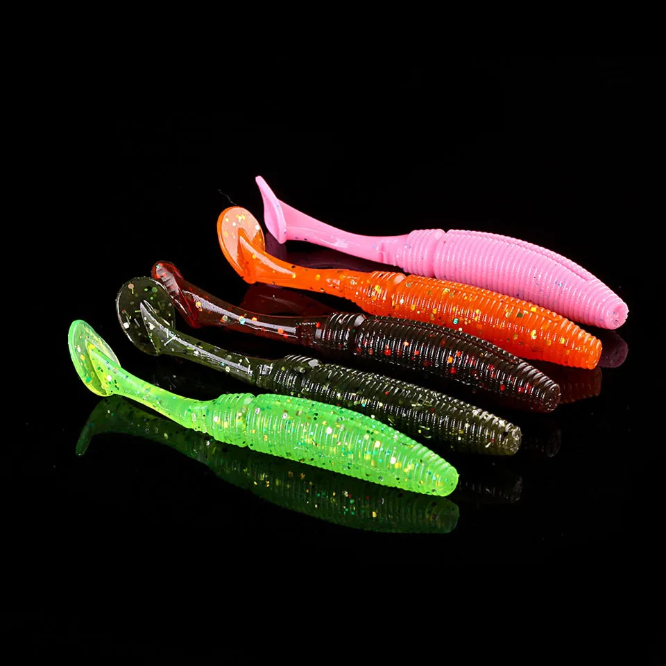WALK FISH мягкая рыболовная приманка с Т образным хвостом 6 шт./лот 4 г 75 мм воблер