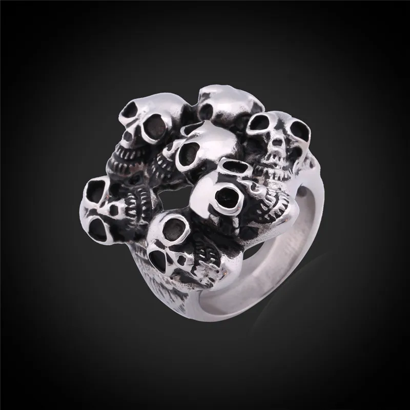 Классные кольца для мужчин из нержавеющей стали никогда не выцветают модные