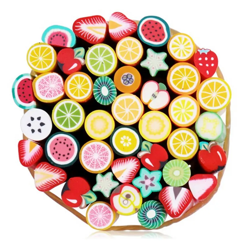 1 шт ногтей 3D фрукты фимо Артикул смешанные цвета Сделай Сам ногтевая
