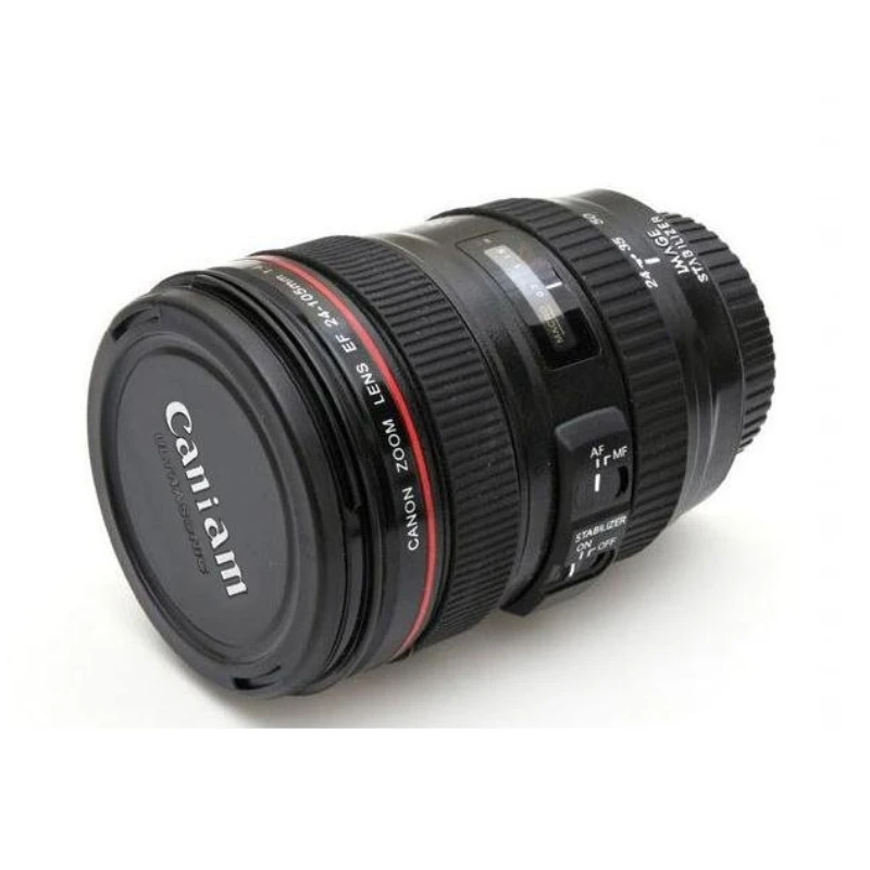 New Coffee Lens Emulation Camera Mug Cup Beer Wine With Lid Black Plastic &amp Caniam Logo tazas cafe | Дом и сад
