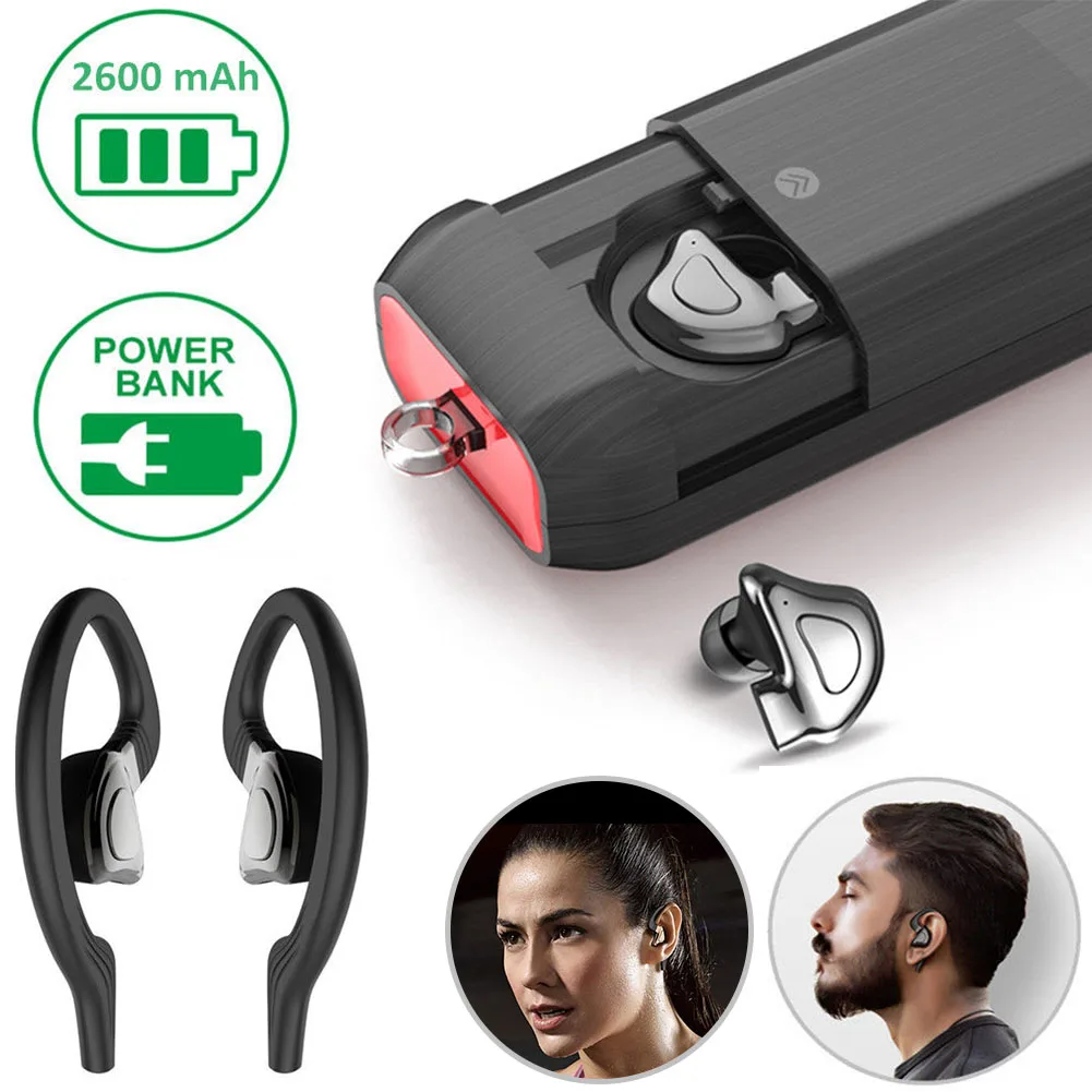 Музыка Аудио Беспроводная стерео зарядка коробка Bluetooth вкладыши набор