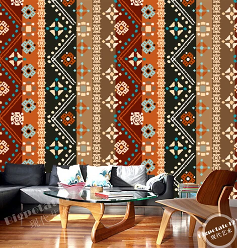 Изготовленный На Заказ 3D полосатые обои Национальный центр по исследованию