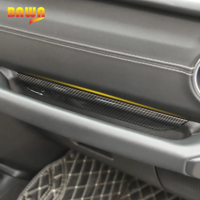 Внутренние молдинги BAWA для Jeep Wrangler JL 2018 + ABS копилотная ручка внутренняя отделка