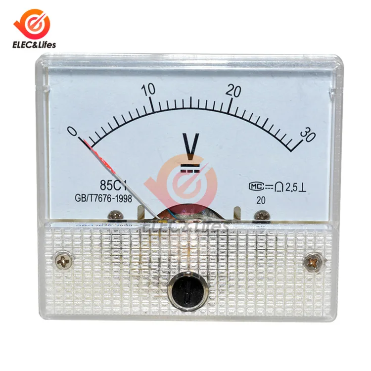 

Аналоговый вольтметр Aideepen 0-50В 0-30В