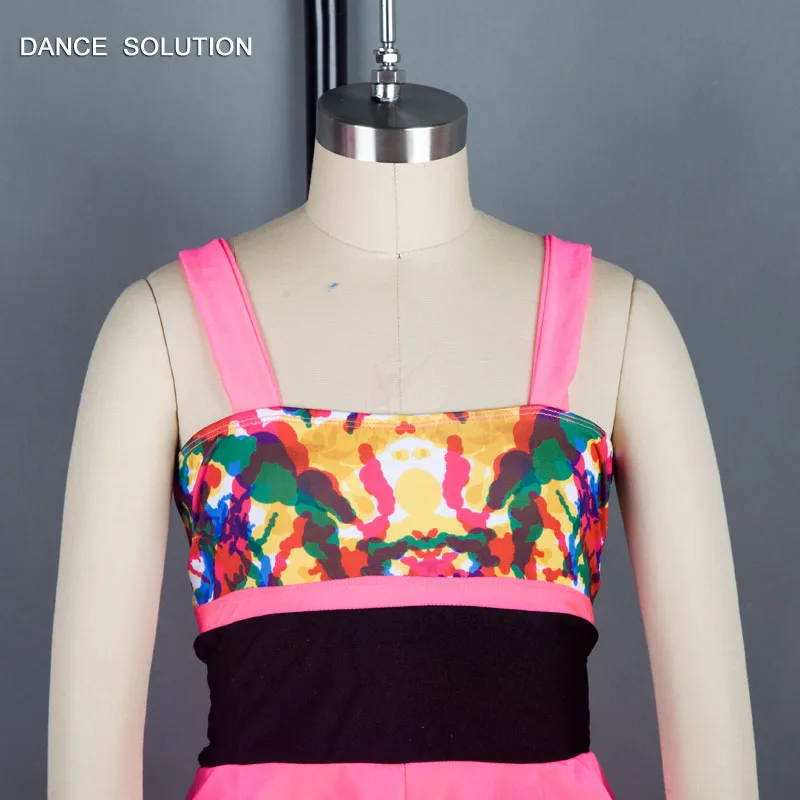 Радужная танцевальная одежда в стиле хип хоп костюм для джазовых танцев Женский